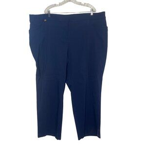JM Collection Pants Womens 28WP Petites Navy Blue New WOT